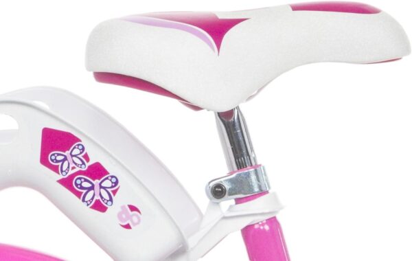 Bicicletta 16" FLAPPY bianca e rosa Dino Bikes
