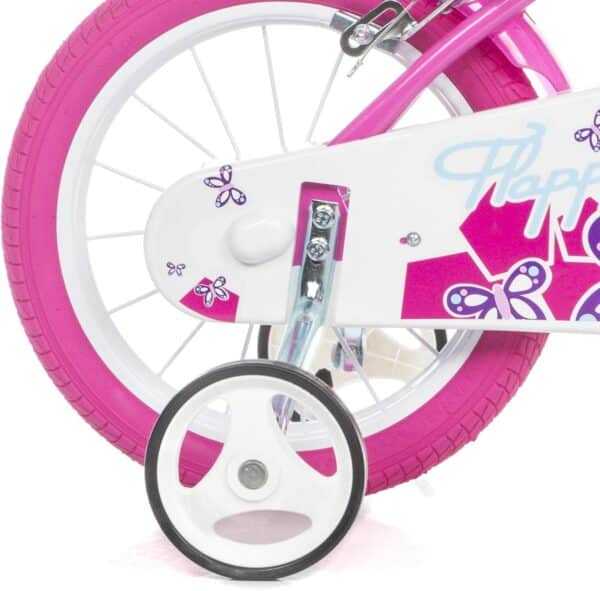 Bicicletta 16" FLAPPY bianca e rosa Dino Bikes