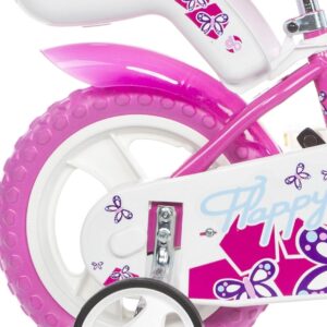 Bicicletta 12" FLAPPY bianca e rosa - DINO BIKES - immagine 5