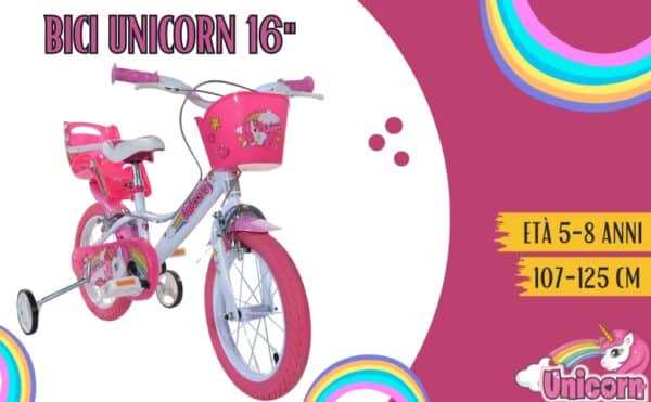 Bicicletta 16" UNICORN Dino Bikes