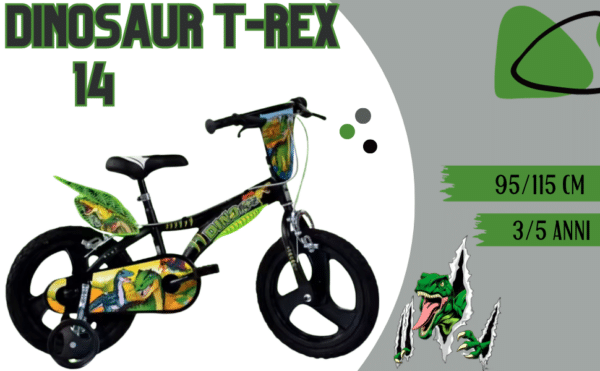 Bicicletta 14" DINOSAUR Dino Bikes