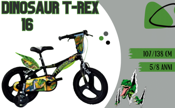Bicicletta 16" DINOSAUR Dino Bikes