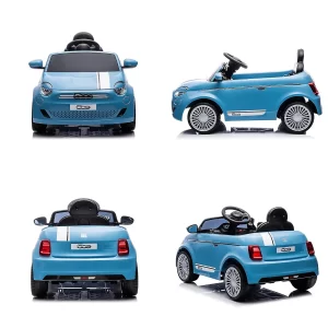 Auto elettrica per bambini FIAT 500 blu CHIPOLINO - immagine 3