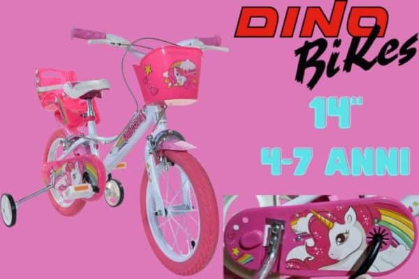 Bicicletta 14" UNICORN Dino Bikes