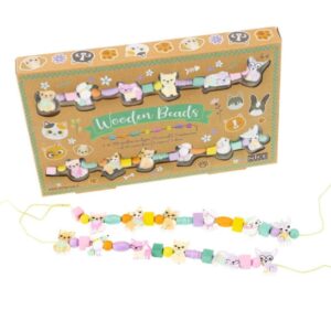 Kit perline in legno Wooden Beads cuccioli - NICE - immagine 1