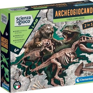 Archeogiocando - T-Rex / Smilodon 2 In1 - CLEMENTONI - immagine 1