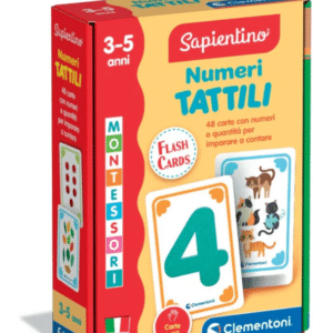 Flashcards Numeri tattili - Montessori - CLEMENTONI - immagine 1
