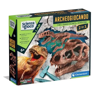 Cranio Gigante e Scheletro T-rex - CLEMENTONI - immagine 1