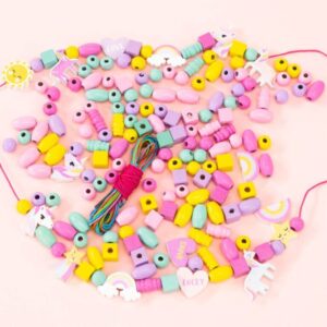 Wooden Beads Set Unicorni - NICE - immagine 2