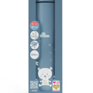 Borraccia termica con termometro LED 500ml  Powder Blu - NUVITA - immagine 2