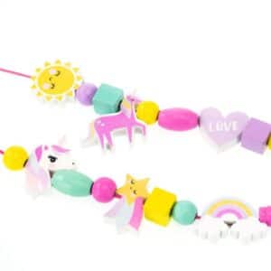 Wooden Beads Set Unicorni - NICE - immagine 3