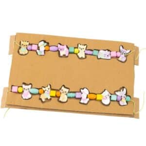 Kit perline in legno Wooden Beads cuccioli - NICE - immagine 4