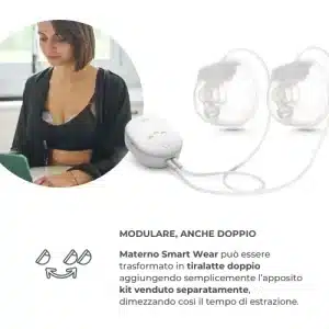 Tiralatte elettrico INDOSSABILE doppio a 3 fasi - NUVITA - immagine 5