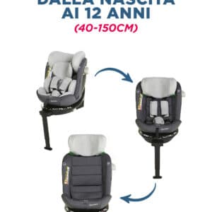 Seggiolino Auto CRONO (40-150CM) 0-12ANNI - GIORDANI - immagine 6