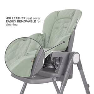 Seggiolone pappa CHEF 3in1 in ecopelle Verde – LORELLI - immagine 4
