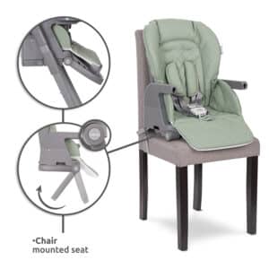 Seggiolone pappa CHEF 3in1 in ecopelle Verde – LORELLI - immagine 1