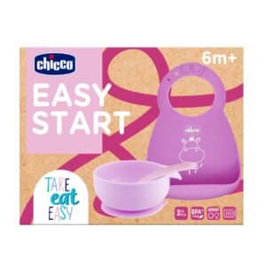 Set Pappa Silicone 6m - Rosa - CHICCO - immagine 1