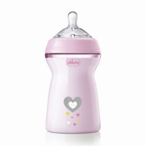 Biberon NaturalFeeling 6m+ 330ml - Rosa - CHICCO - immagine 1