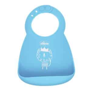 Bavaglino silicone 6+ Azzurro - CHICCO - immagine 1