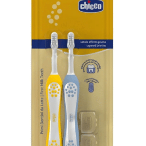 Spazzolino 6m DOPPIO Azzurro-giallo - CHICCO - immagine 1