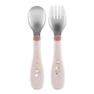Posate inox  rosa 18m+ - CHICCO - immagine 1