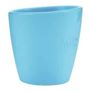 Bicchiere silicone azzurro - CHICCO - immagine 1