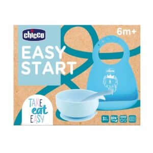 Set Pappa Silicone 6m - Azzurro - CHICCO - immagine 1