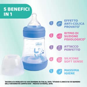 Biberon Perfect5 150ml - Azzurro - CHICCO - immagine 11