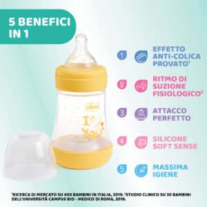 Biberon Perfect5 150ml - Giallo - CHICCO - immagine 2