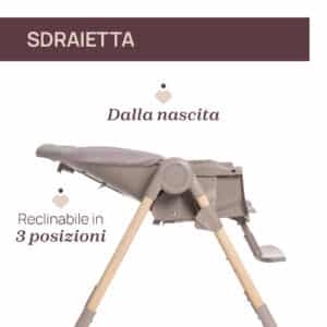 Seggiolone Pappa Polly Essential - Ash - CHICCO - immagine 2