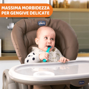 Cucchiaio in silicone 6m grigio con astuccio - CHICCO - immagine 2