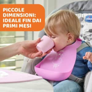 Bicchiere silicone rosa - CHICCO - immagine 2