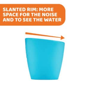 Bicchiere silicone azzurro - CHICCO - immagine 2