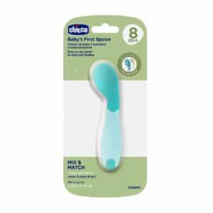 Cucchiaino angolato 8m  azzurro - CHICCO - immagine 2