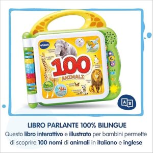 Libro illustrato bilingue - 100 animali - VTECH - immagine 2
