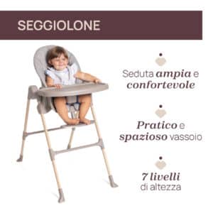 Seggiolone Pappa Polly Essential - Ash - CHICCO - immagine 3