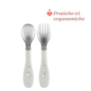 Posate inox  rosa 18m+ - CHICCO - immagine 3