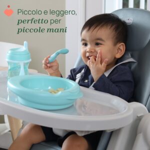 Cucchiaino angolato 8m  azzurro - CHICCO - immagine 3