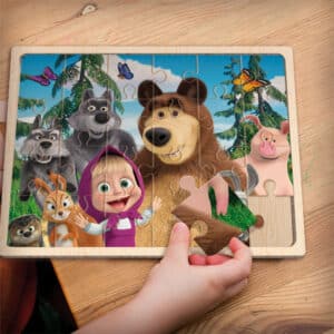 Masha Wooden Puzzle 24 In Display 6 - LISCIANI - immagine 3