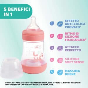 Biberon Perfect5 150ml - Rosa - CHICCO - immagine 4