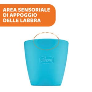 Bicchiere silicone azzurro - CHICCO - immagine 4