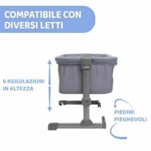 Culla Co-Sleeping Next2Me Essential - Stone Re_Lux - CHICCO - immagine 4