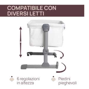 Culla Co-Sleeping Next2Me Essential – Cloud Re_Lux – CHICCO - immagine 4