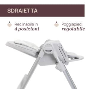 Seggiolone Polly Armonia - Steel - CHICCO - immagine 4