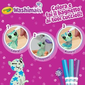 Washimals pets - set ricarica pastello 3 cuccioli - CRAYOLA - immagine 4