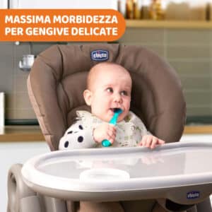 Cucchiaio in silicone 6m  verde - CHICCO - immagine 5