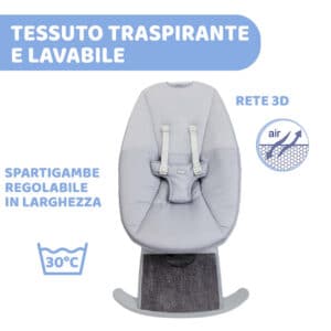 Sdraietta Comfy Wave - Silver Grey - CHICCO - immagine 5