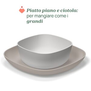 Ciotola e piatto piano 12m rosa - CHICCO - immagine 5