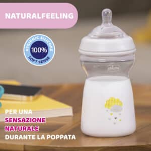 Biberon NaturalFeeling 6m+ 330ml - Rosa - CHICCO - immagine 3