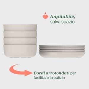 Ciotola e piatto piano 12m rosa - CHICCO - immagine 6